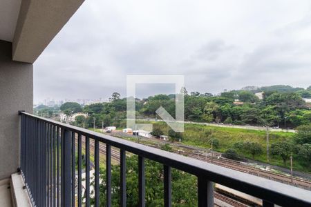 Varanda da Sala de apartamento à venda com 2 quartos, 55m² em Vila Anastácio, São Paulo