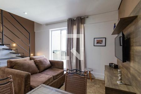 Sala de apartamento para alugar com 1 quarto, 65m² em Perdizes, São Paulo