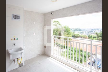 Varanda/Area de Serviço de apartamento à venda com 2 quartos, 43m² em Conceição, Diadema