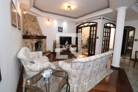 Sala de casa para alugar com 3 quartos, 286m² em Vila Homero Thon, Santo André