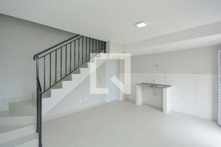 Sala/Cozinha de apartamento para alugar com 1 quarto, 61m² em Jardim Anhanguera, São Paulo