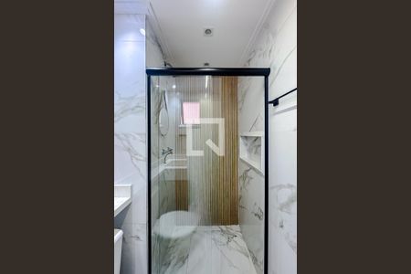 Banheiro da Suíte de apartamento à venda com 1 quarto, 33m² em Brás, São Paulo