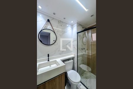 Banheiro da Suíte de apartamento à venda com 1 quarto, 33m² em Brás, São Paulo