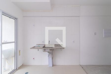 Sala/Cozinha de apartamento à venda com 2 quartos, 46m² em Vila Ré, São Paulo