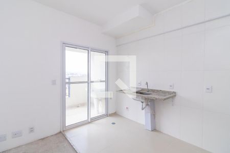 Sala/Cozinha de apartamento à venda com 2 quartos, 46m² em Vila Ré, São Paulo