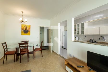 Sala de apartamento para alugar com 2 quartos, 67m² em Canto do Forte, Praia Grande