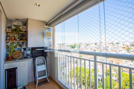 Varanda gourmet de apartamento à venda com 2 quartos, 64m² em Campestre, Santo André