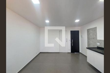 Sala Integrada com a Cozinha de kitnet/studio para alugar com 1 quarto, 20m² em Jardim Primavera, São Paulo
