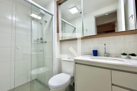 Banheiro de apartamento para alugar com 1 quarto, 29m² em Mirandópolis, São Paulo