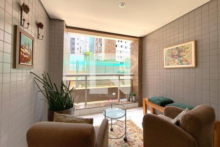 Varanda da Sala de apartamento à venda com 4 quartos, 169m² em Santo Agostinho, Belo Horizonte