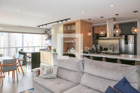 Sala de apartamento à venda com 3 quartos, 106m² em Vila Romana, São Paulo