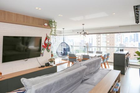 Sala de apartamento à venda com 3 quartos, 106m² em Vila Romana, São Paulo