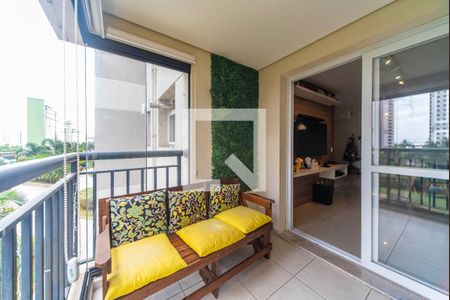 Varanda da Sala de apartamento para alugar com 3 quartos, 76m² em Campestre, Santo André