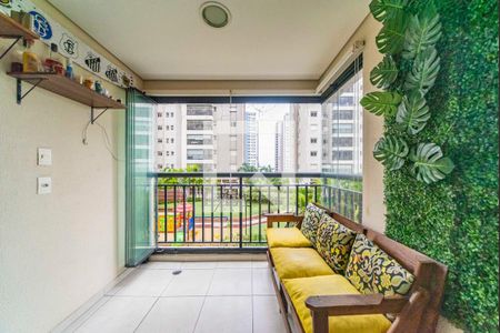 Varanda da Sala de apartamento para alugar com 3 quartos, 76m² em Campestre, Santo André