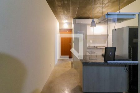 Quarto / Cozinha de kitnet/studio para alugar com 1 quarto, 28m² em Vila Indiana, São Paulo
