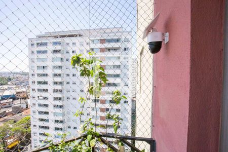 Varanda da Sala de apartamento à venda com 3 quartos, 73m² em Vila Conceicao, Diadema