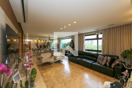 SALA de apartamento à venda com 4 quartos, 146m² em Belvedere, Belo Horizonte
