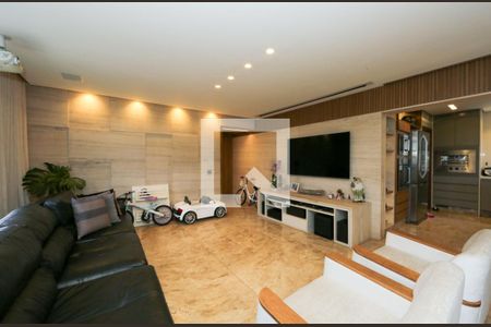 SALA de apartamento à venda com 4 quartos, 146m² em Belvedere, Belo Horizonte