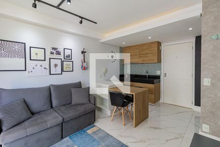 Sala/Cozinha de apartamento para alugar com 1 quarto, 36m² em Cidade Monções, São Paulo