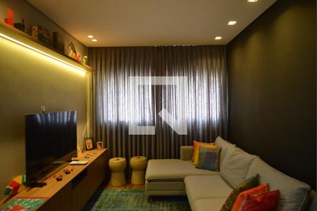 Sala de apartamento à venda com 2 quartos, 100m² em Vila Bastos, Santo André
