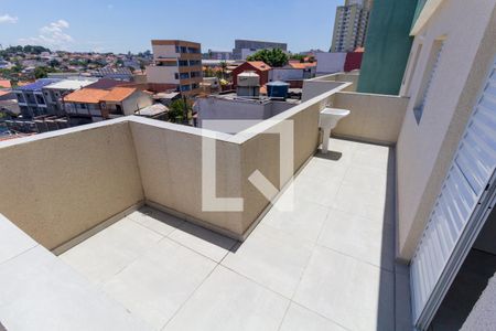 Varanda e área de serviço de apartamento para alugar com 1 quarto, 40m² em Vila Ré, São Paulo