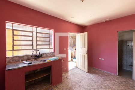 Cozinha de casa para alugar com 1 quarto, 30m² em Jardim Robru, São Paulo