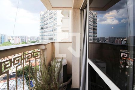 Varanda da Sala de apartamento à venda com 3 quartos, 157m² em Moema, São Paulo