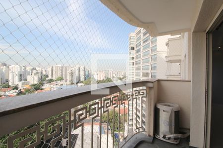 Varanda da Sala de apartamento à venda com 3 quartos, 157m² em Moema, São Paulo
