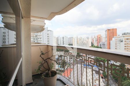 Varanda da Sala de apartamento à venda com 3 quartos, 157m² em Moema, São Paulo