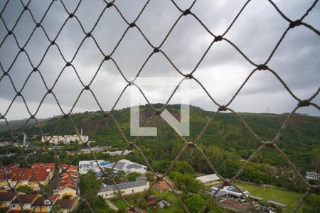 Sala_Vista  de apartamento à venda com 1 quarto, 52m² em Jardim Carvalho, Porto Alegre