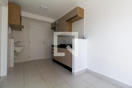 Sala, Cozinha e área de serviço de kitnet/studio para alugar com 1 quarto, 36m² em Vila Ré, São Paulo