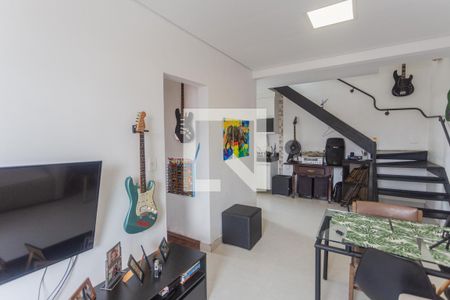 Sala de apartamento à venda com 4 quartos, 130m² em Sagrada Família, Belo Horizonte