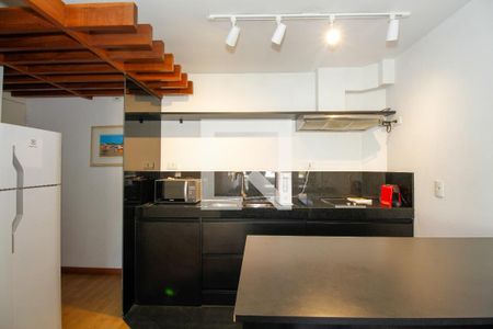 Sala e Cozinha de apartamento para alugar com 1 quarto, 50m² em Cerqueira César, São Paulo