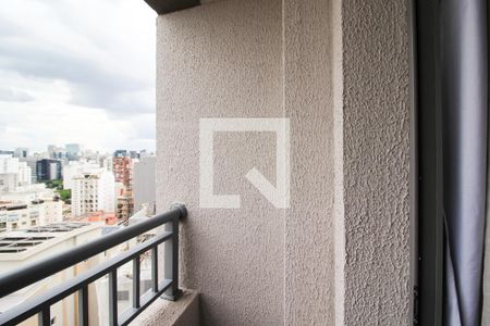 Varanda de apartamento à venda com 1 quarto, 25m² em Vila Nova Conceição, São Paulo