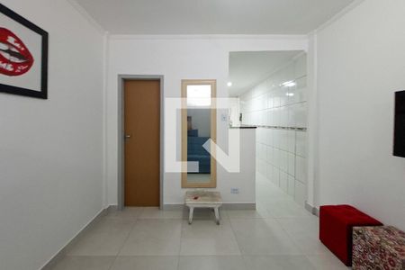 Sala de kitnet/studio para alugar com 1 quarto, 30m² em Vila Assuncao, Praia Grande