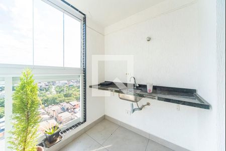 Varanda da Sala de apartamento para alugar com 2 quartos, 61m² em Paraíso, Santo André