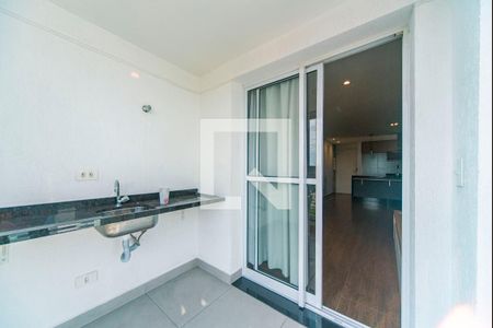 Varanda da Sala de apartamento para alugar com 2 quartos, 61m² em Paraíso, Santo André