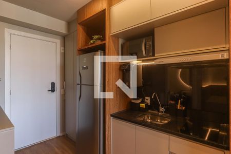 Cozinha de kitnet/studio para alugar com 1 quarto, 24m² em Vila Olímpia, São Paulo