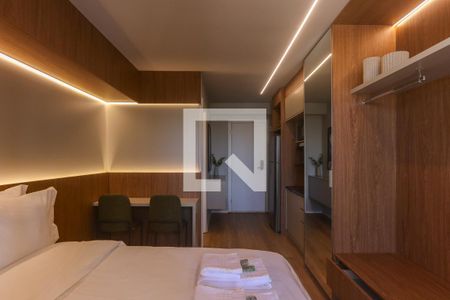 Quarto Suíte de kitnet/studio para alugar com 1 quarto, 24m² em Vila Olímpia, São Paulo