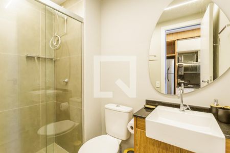 Banheiro de kitnet/studio para alugar com 1 quarto, 24m² em Vila Olímpia, São Paulo