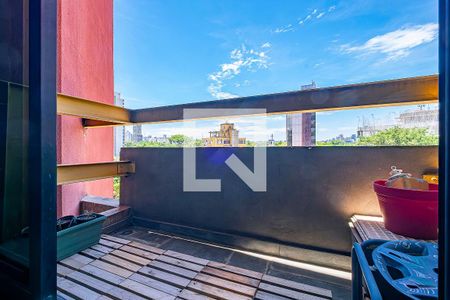 Sala/Cozinha - Varanda de apartamento para alugar com 1 quarto, 50m² em Jardim America, São Paulo