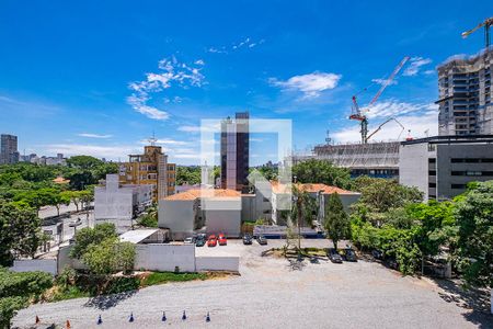 Sala/Cozinha - Vista de apartamento para alugar com 1 quarto, 50m² em Jardim America, São Paulo