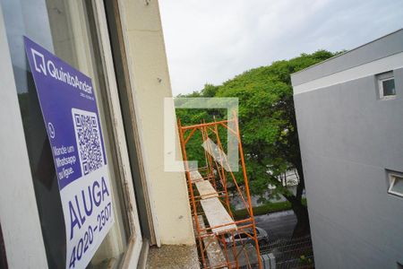 Sala_Vista  de apartamento à venda com 1 quarto, 45m² em Parque Santa Fé, Porto Alegre