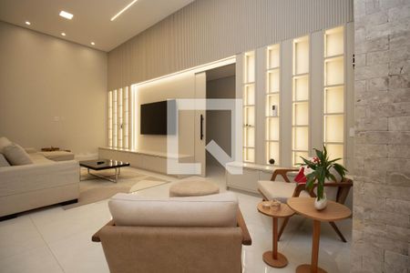 Sala de casa de condomínio para alugar com 5 quartos, 320m² em Estância Quintas da Alvorada, Brasília