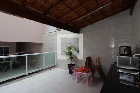 Área Gourmet de casa à venda com 3 quartos, 80m² em Jardim Santo Alberto, Santo André