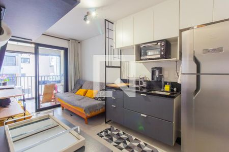 Sala/Cozinha de apartamento para alugar com 1 quarto, 34m² em Pinheiros, São Paulo