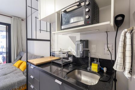 Sala/Cozinha de apartamento para alugar com 1 quarto, 34m² em Pinheiros, São Paulo