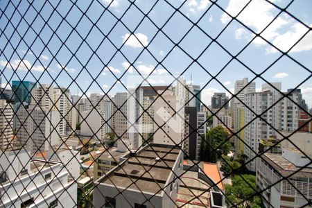 Vista da Varanda da Sala de Estar e Jantar de apartamento para alugar com 3 quartos, 190m² em Paraíso, São Paulo