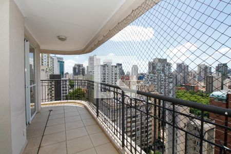 Varanda da Sala de Estar e Jantar de apartamento para alugar com 3 quartos, 190m² em Paraíso, São Paulo