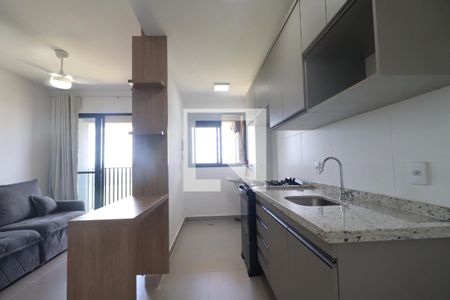 Cozinha de apartamento para alugar com 1 quarto, 45m² em Bonfim Paulista, Ribeirão Preto